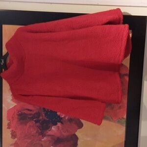 AUTHENTIC JOE FRESH PULLOVER WOMEN'S PLUS SIZE 3X CANADA 🇨🇦 RED FLEECE